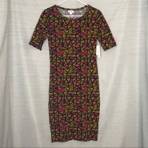 LulaRoe Julia Patterned Dress In Women's Size XS
